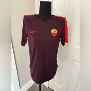 NIKE ROMA Soccer Jersey Sz Medium Training Italy Football Shirt Drifit